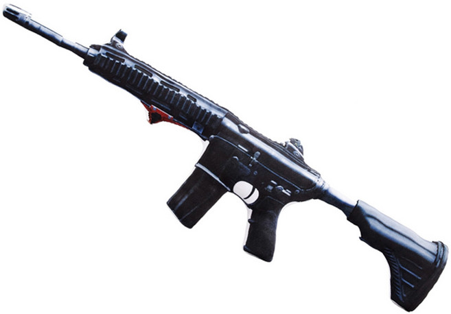 굴뚝강아지 서바이벌 쿠션 총 M416 엠포 배그 서든 인형 베개