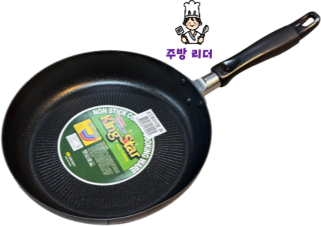 킹스타 조각무늬홈 후라이팬 가정용 업소용 가벼운 웍, 2개, 24cm