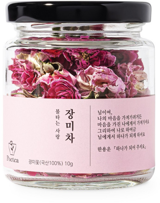 포이티 국산 장미차 꽃송이, 1개, 1개입, 10g