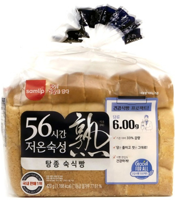 삼립 56시간 저온 숙성 식빵, 420g, 1개