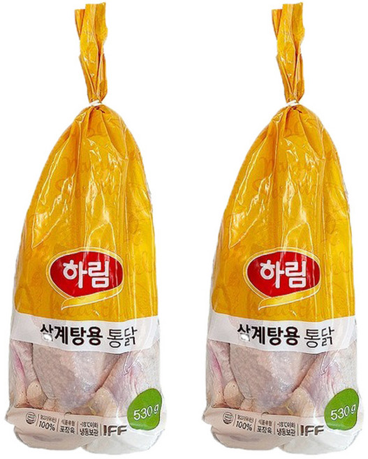 하림 IFF 삼계탕용 통닭 530g, 2개
