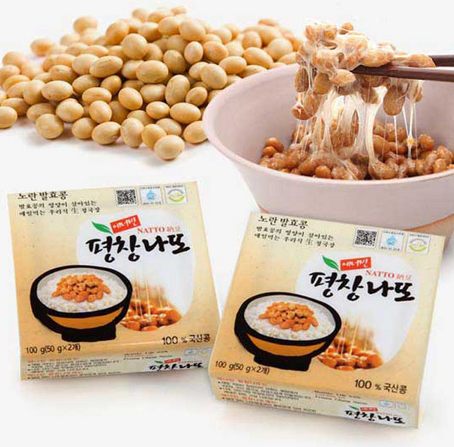[평창나또] 국산콩 생 낫또 노란콩 나또, 60개