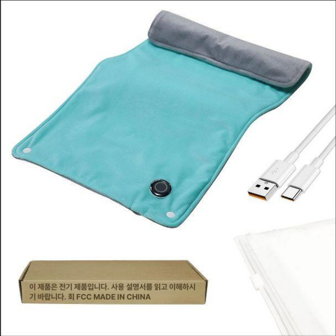 충전식 전기장판 무선 사무실 0mAh 그레이 소형 온열 USB, 항온 버전, 제이드그린