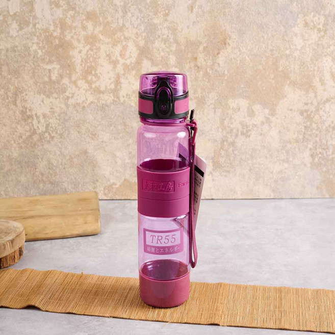 太和工房 TR55運動水壺 輕巧便攜 安全無毒材質 多色可選 時尚外觀設計 滿足日常飲水需求, 深紫色, 500ml, 1個