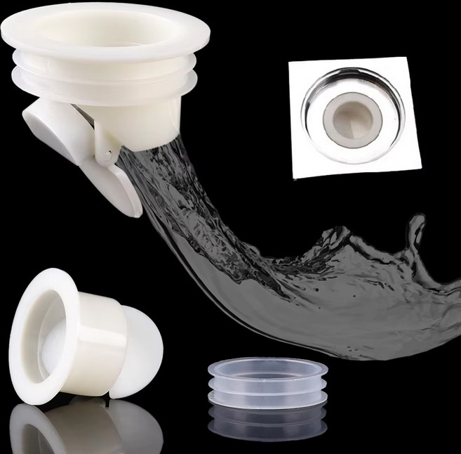 미즈코스 배수구 하수구 트랩 화장실 세탁실 악취 냄새 차단 벌레 방지 화장실 세탁실, 2개