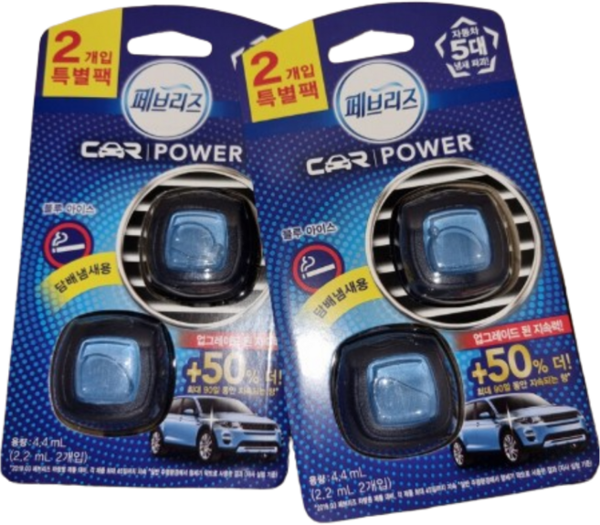 페브리즈 차량용 방향제 담배냄새제거용, 담배냄세제거용, 4개