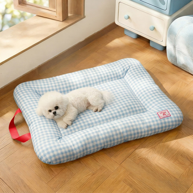 WHH 사계절 반려동물 반려동물 강아지 마약 방석 고양이 쿠션, 1개, 블루