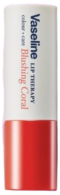 (1개) 바세린 립 테라피 컬러 앤 케어 스틱형 립밤 4.2g 블러싱 코랄, 1개