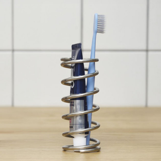 퍼미스 스프링 칫솔꽂이 물빠짐 스테인리스, 소형 (5.0 x 11.5mm), 1개