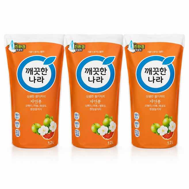 깨끗한나라 데일리 키친타월, 8롤, 3개
