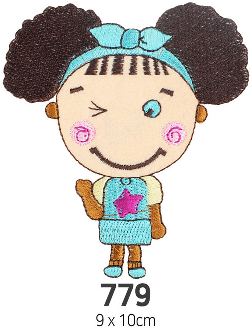 와펜 DIY 자수 패치 와펜모음 열부착식와펜, 4개, 와펜 패치 779번