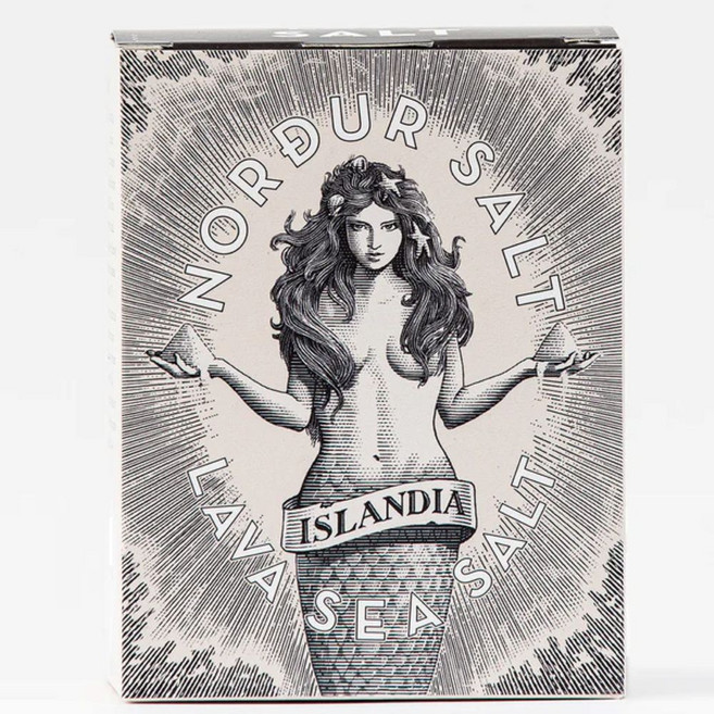 NORDUR冰島火山熔岩海鹽 純淨海域手工採收 提升料理風味層次, 100g, 1個