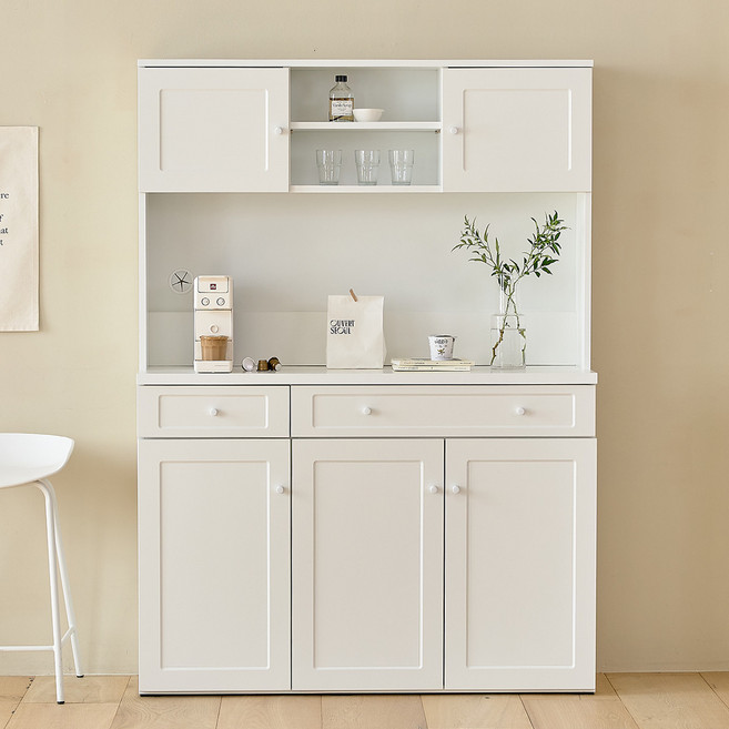 킨포 화이트 심플 주방수납장 상부장세트 1200, 킨포 화이트심플 주방수납장 상부장세트 1200