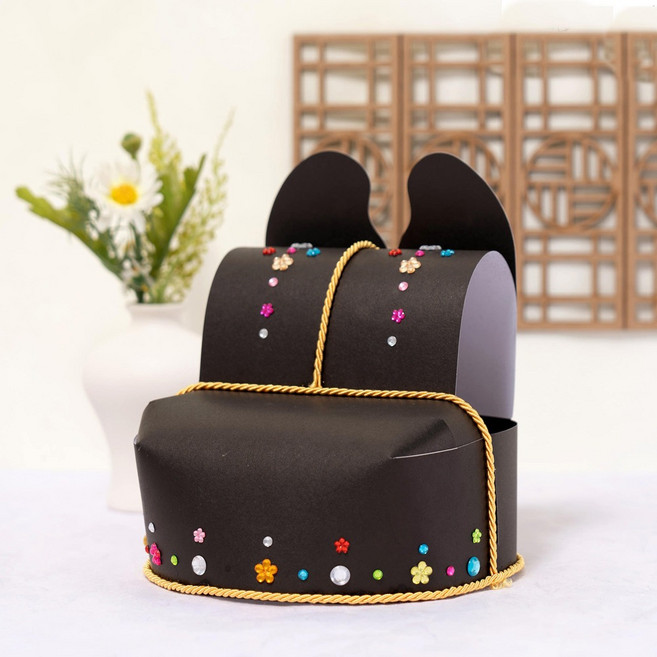 익선관 만들기 세트 임금님 왕관 조선시대 왕의 관모 왕세자 장식 어린이 한복 diy 재료 키트 명절 설 추석