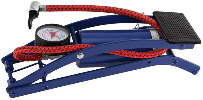 Vibrelli Air Master 미니 바이크 펌프 - 120 Psi - Presta & Schrader 밸브 호환, Silver