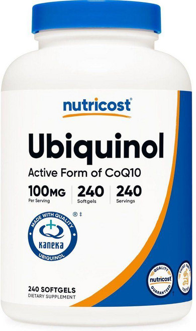 뉴트리코스트 카네카 유비퀴놀 100mg 코큐텐 Ubiquinol 소프트젤 240정, 1개