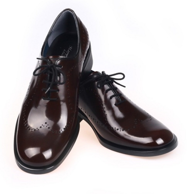 HP77-77 [브라운] [인기상품] 연예인협찬 발볼넓은구두 남성구두 수제화 키높이 4cm 5cm 공장직영 볼넓은구두 마춤0구두 키높이굽 4cm 5cm 6cm