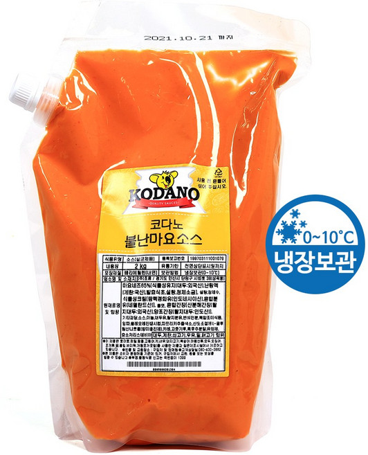 푸드올마켓_ 코다노 불난마요소스 2kg /냉장, 1개
