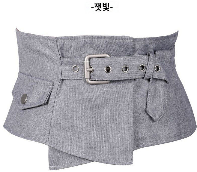 여성 패브릭 와이드 포인트 벨트 넓은 원피스벨트
