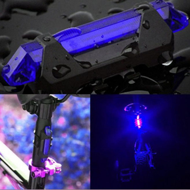 make speed 5LED 충전식 자전거 후미등, 화이트, 1개