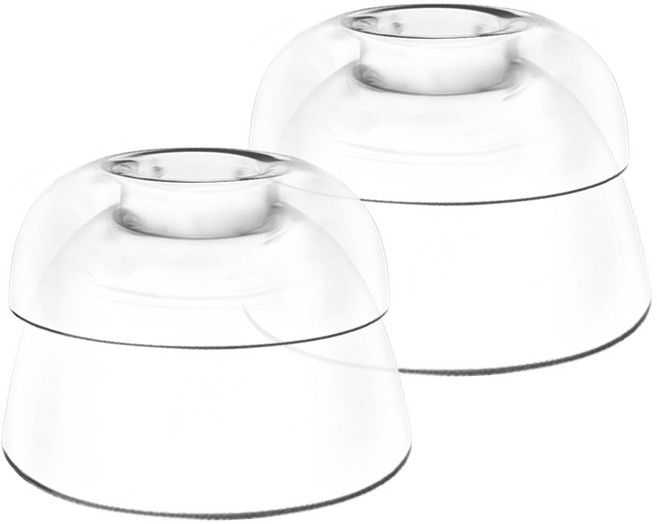 더조은셀러 리얼라이즈 라텍스 커널형 이어팁 이어캡 갤럭시 버즈4 버즈3, 퓨어클리어 M, 1세트, 갤럭시버즈4/버즈3(공용)