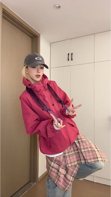 防風防水衝鋒衣 滑雪服 山系工裝外套 戶外運動登山服 連帽外套