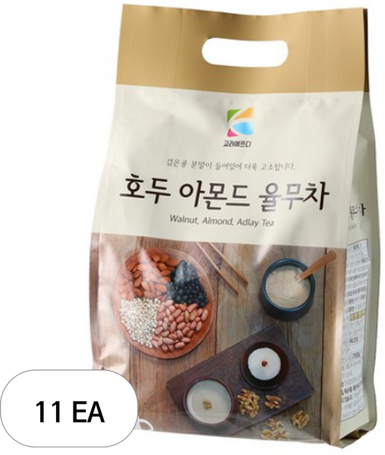 꽃샘 호두아몬드 율무차 플러스 50T, 18g, 50개입, 11개