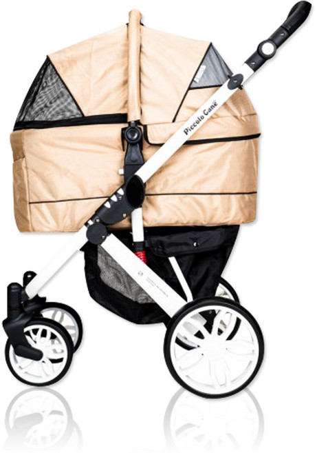 피콜로카네 탄토2 프리미엄 펫 강아지 유모차 샴페인 골드, 단품