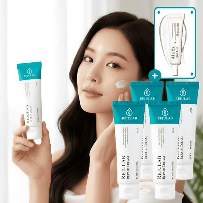 리쥬랩 리페어 PDRN 크림 50ml 4개 + [선착순증정] 비밸런스 알라 스팟젤 10ml 1개