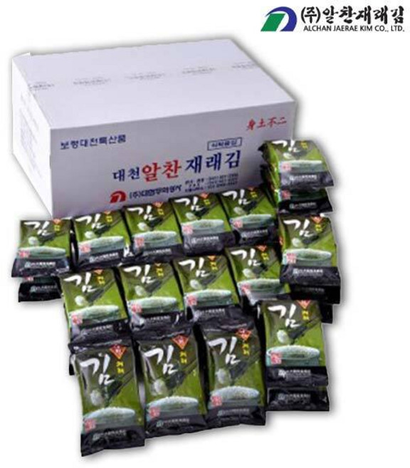 [알찬재래김] 대천 알찬재래 식탁김 30봉, 1개, 15g