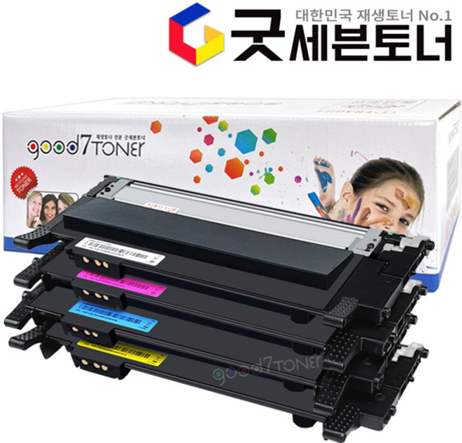 삼성 굿세븐토너 CLT-K515S 컬러레이저 프린트토너 CLT-Y515S CLT-C515S M515S SL-C565W SL-565FW SL-515W 카트리지 재생토너, 1개, 정품프린터용 CLT-K515S 검정