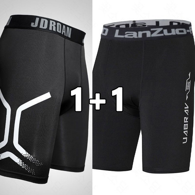 꽃소담 1+1 남자 5부 스포츠 레깅스 농구축구 고스판 언더레이어 하의 MQ402