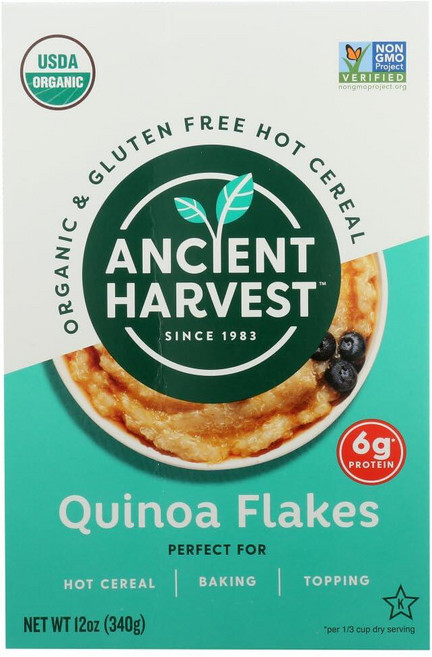 Ancient Harvest 퀴노아 플레이크 유기농 글루텐 프리 355ml(12온스) (3팩), Ancient Harvest 퀴노아 플레이크 유기농 글, 340g