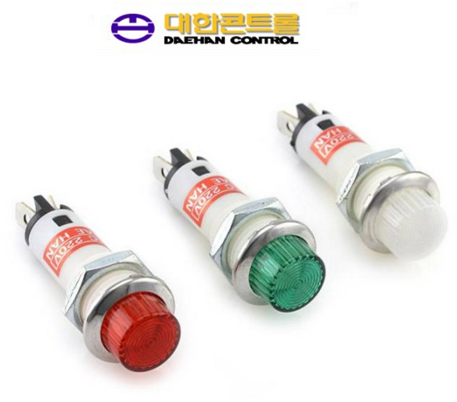 DAE HAN 대한 램프 TN-12, 1개, AC220V  녹색
