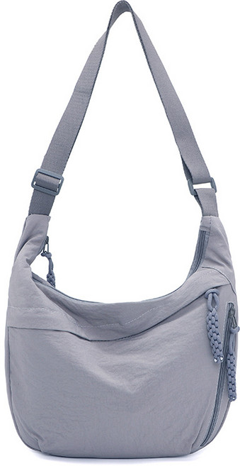 반달 크로와상 크로스백 숄더백 겸용 나일론 천가방 남녀공용 여행 가방 데일리백 가벼운 가방