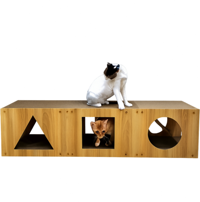 마아 고양이 스크래쳐 대형 터널 스크래쳐 숨숨집 125cm, 1개, 본품