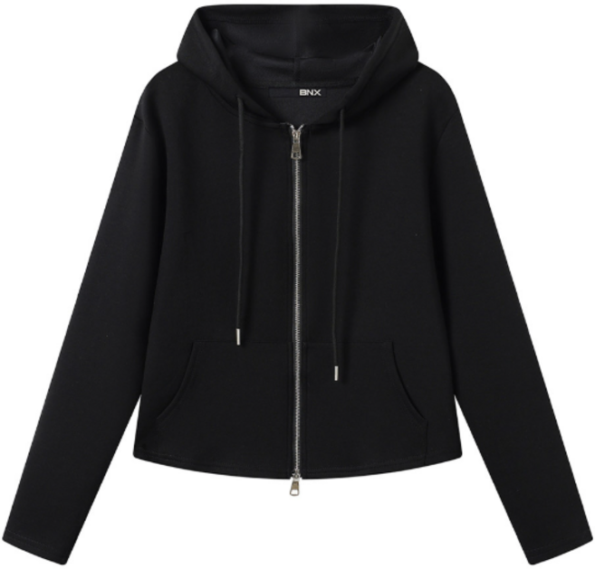 BNX 투웨이 집업 후드 긴팔 티셔츠 BX3TS006L0 여성 집업후드티 베이직 데일리 캐주얼 가디건 봄 가을 겨울 여자 짚업 후디 긴팔티 후드집업 비엔엑스 집업후드