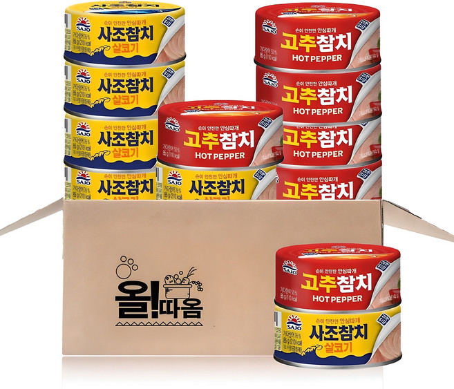 사조 살코기참치 85g 6개 + 고추참치 85g 6개, 1세트