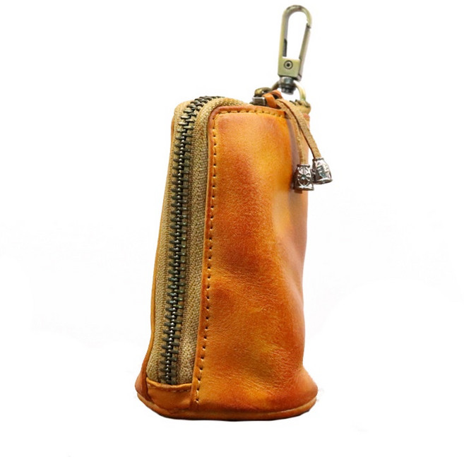 植鞣皮 汽車鑰匙包 零錢包