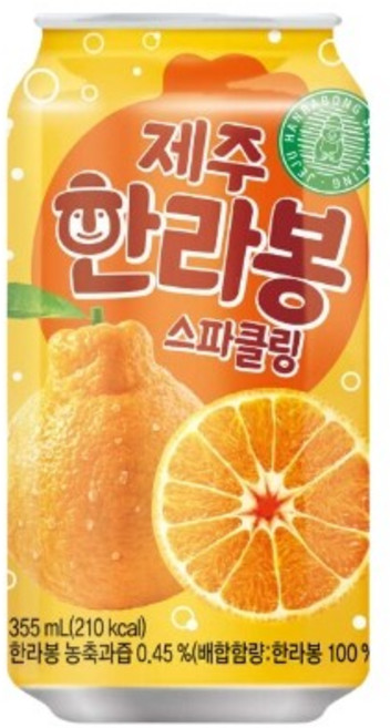 천지개벽 제주 한라봉 스파클링 음료, 355ml, 12개