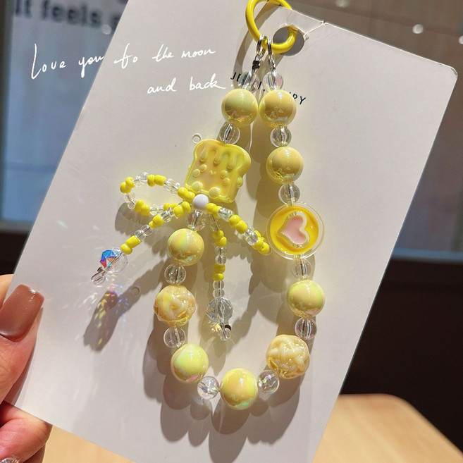 아이실린 다양한 스마트폰 손목 스트랩 투명 하트 키링 (34종), 1개, A-05