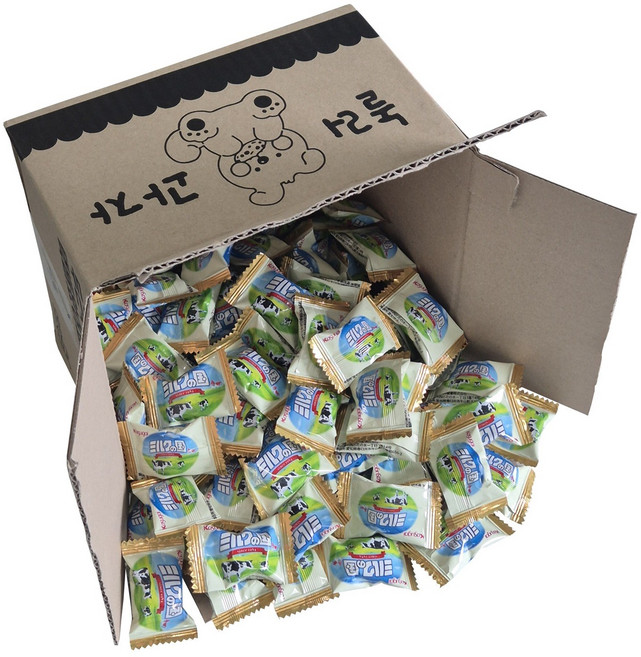[놀러과자] 카수가이 밀크 노 쿠니 사무실 간식 대용량 개별포장, 6g, 100개