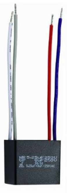 吊扇電容器 5.25uF+8uF 250VAC, 1個