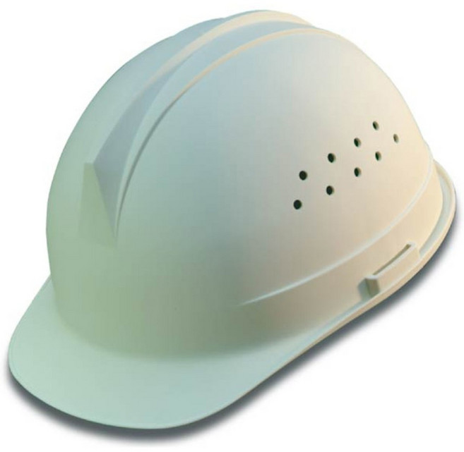 국내생산 KCS안전인증 한성세이프티 경량 통풍 안전모 13호, 백색, 1개