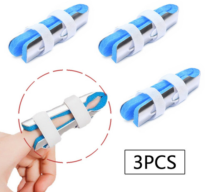 클라이트 각도 조절 가벼운 셀프 손가락 보호 쿠션 고정 깁스, 3개