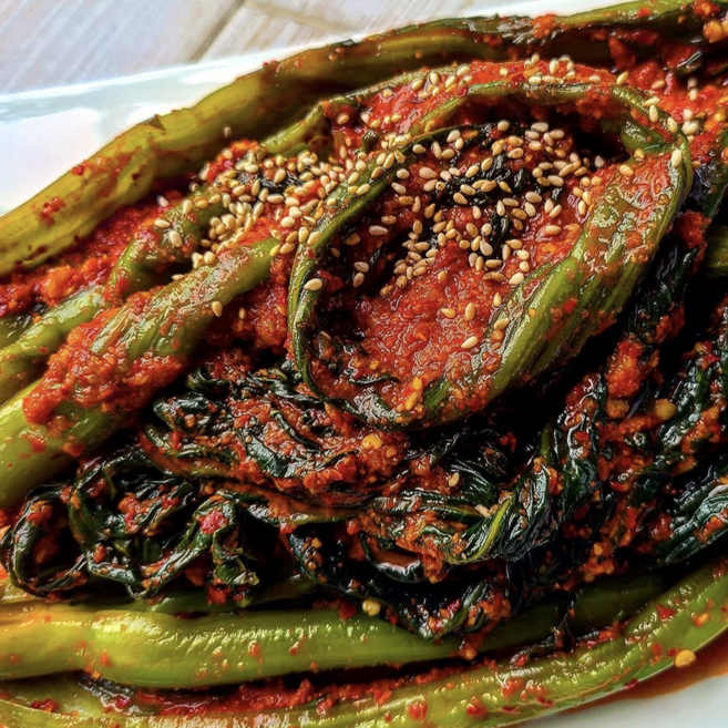 [김치대가 수제양념] 당일생산 국내산 여수 돌산 갓김치, 1박스, 1kg