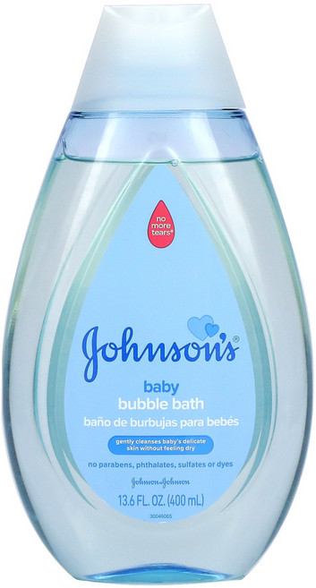 Johnsons Baby 아기 거품 목욕 13.6 fl oz (400 ml) 3팩, 1개, 400ml