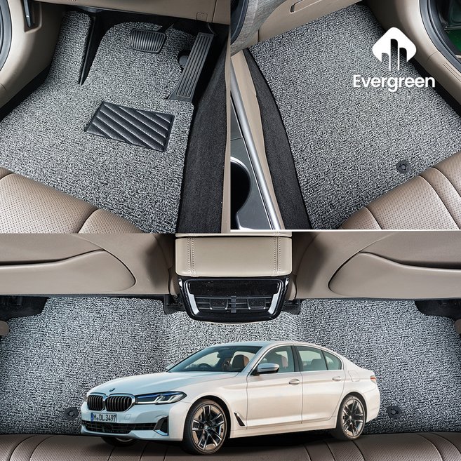 BMW 5시리즈 7세대 코일매트 발판 발매트 520i 520d 523d 530i 530d 530e, G30 세단 (2017.2~), [엣지매트] 운전석, 그레이
