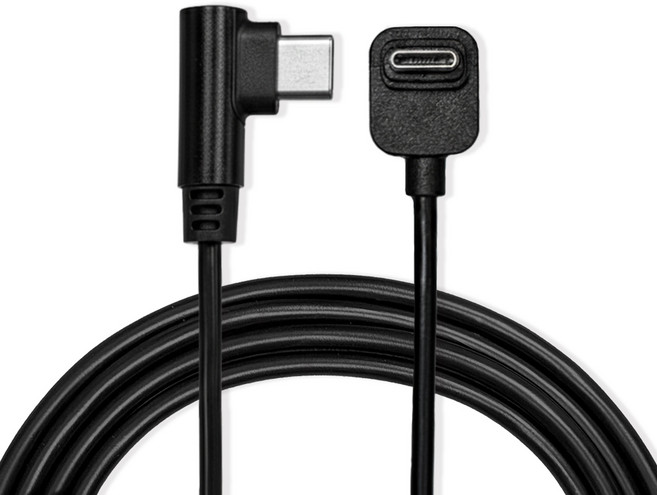 셀로트 PD 60W C to C ㄱ자 숏 케이블, 2개, 블랙, 30cm