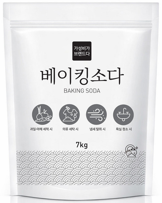가성비가브랜드다 베이킹소다 가루세제 7KG 파우치 지퍼백, 1개